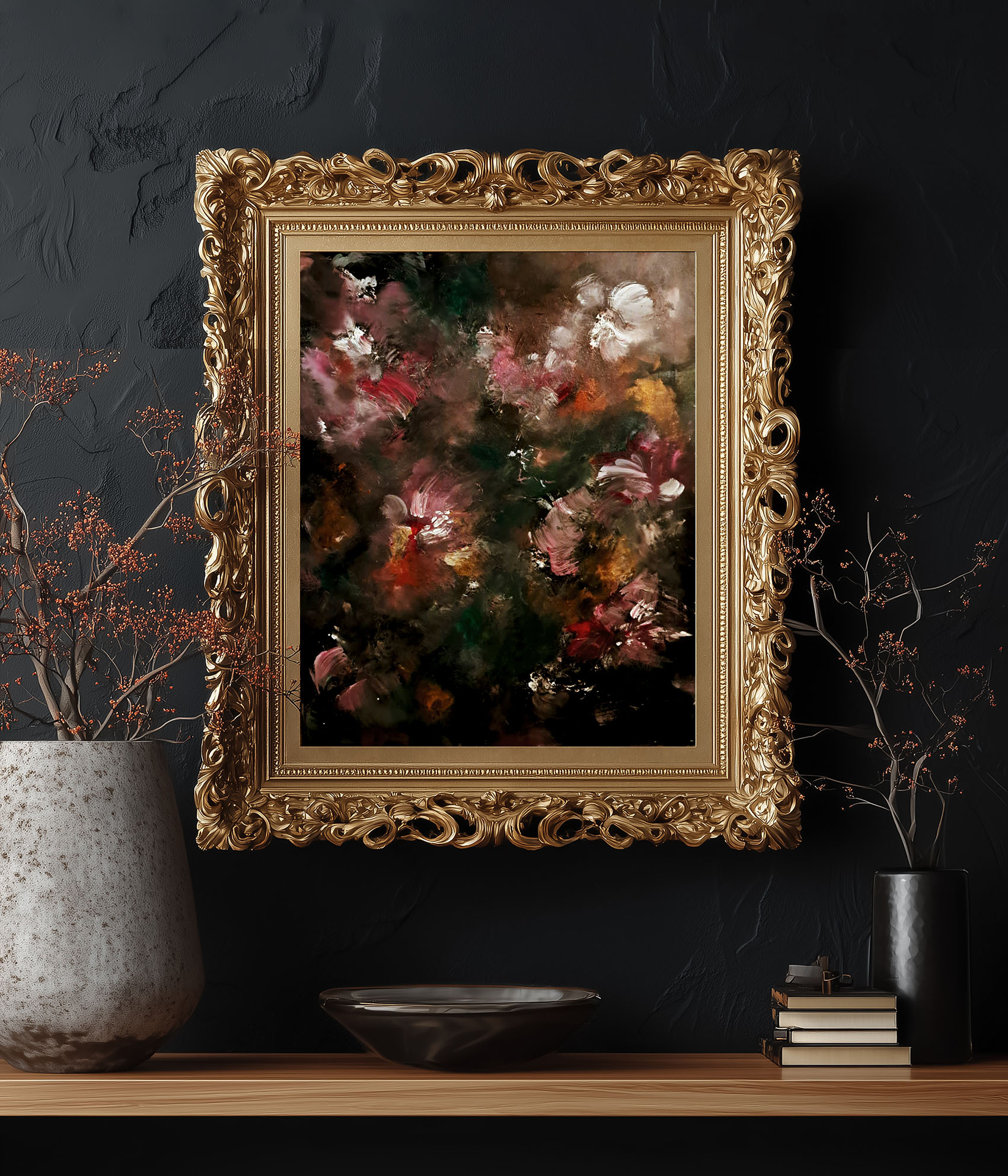 Bouquet Noir painting Bouquet Noir painting