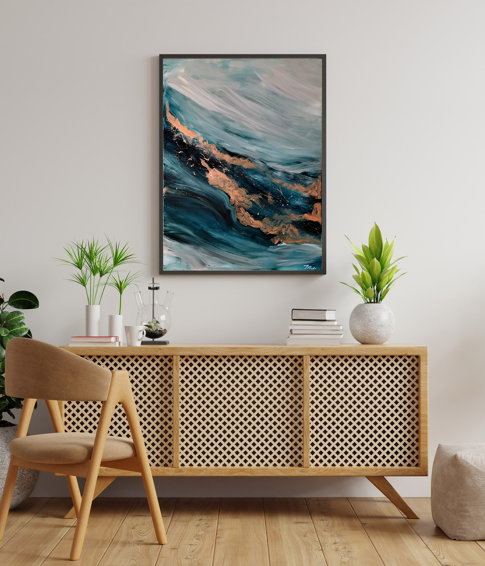 Geode Sea painting Geode Sea painting