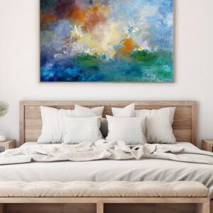 Lilypad Reflections painting