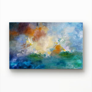 Lilypad Reflections painting