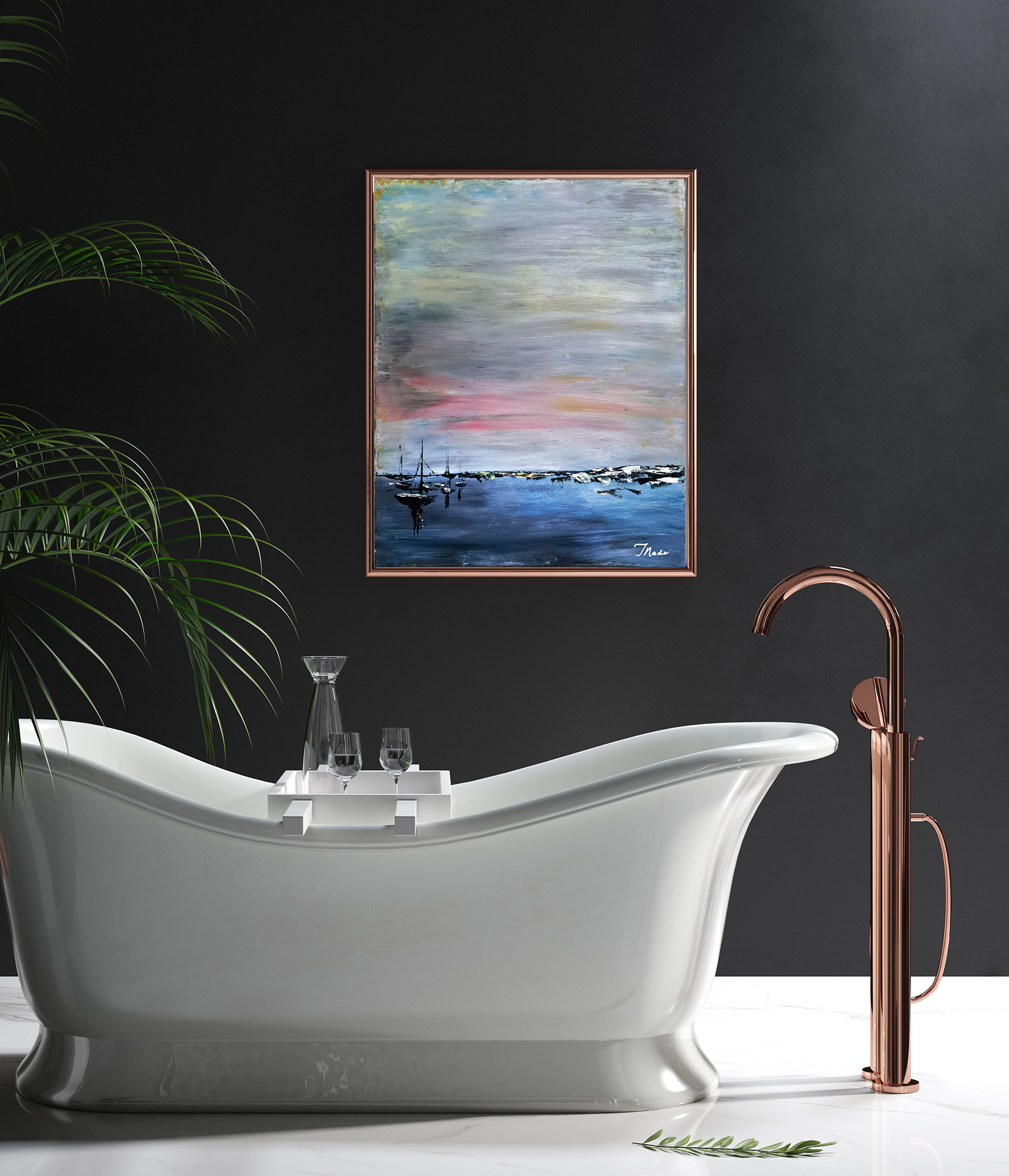 Moody Waters painting Moody Waters painting