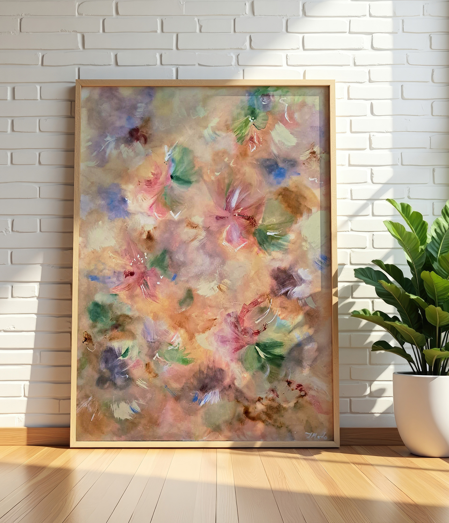 Where Petals Drift Large Painting Where Petals Drift Large Painting